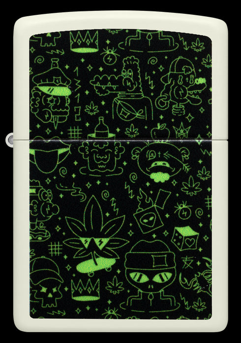 Zippo 60.007.390 vžigalnik Doodle Cannabis